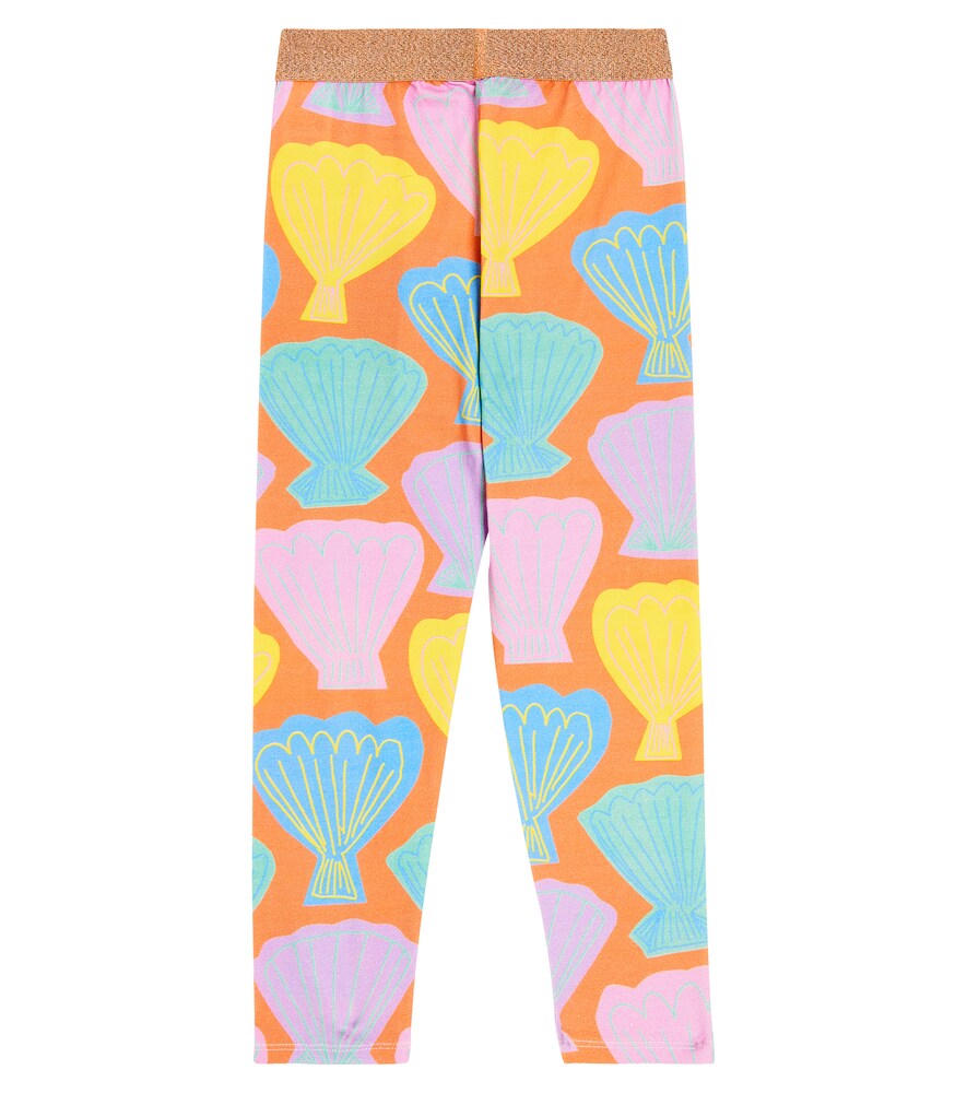  Stella Mccartney Kids Stella Mccartney Kids Printed Cotton-blend Leggings 