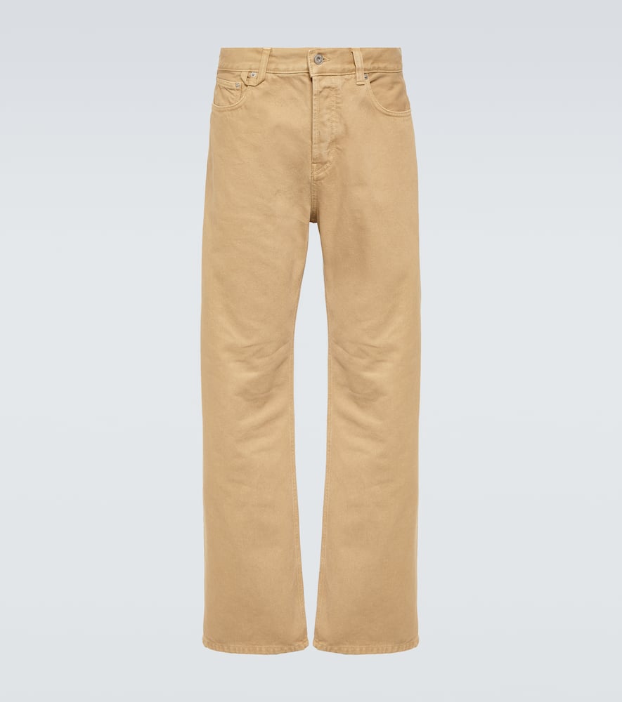 Jacquemus Mid-rise Straight Jeans In Beige