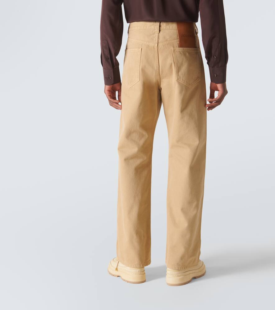 Jacquemus Mid-rise Straight Jeans In Beige
