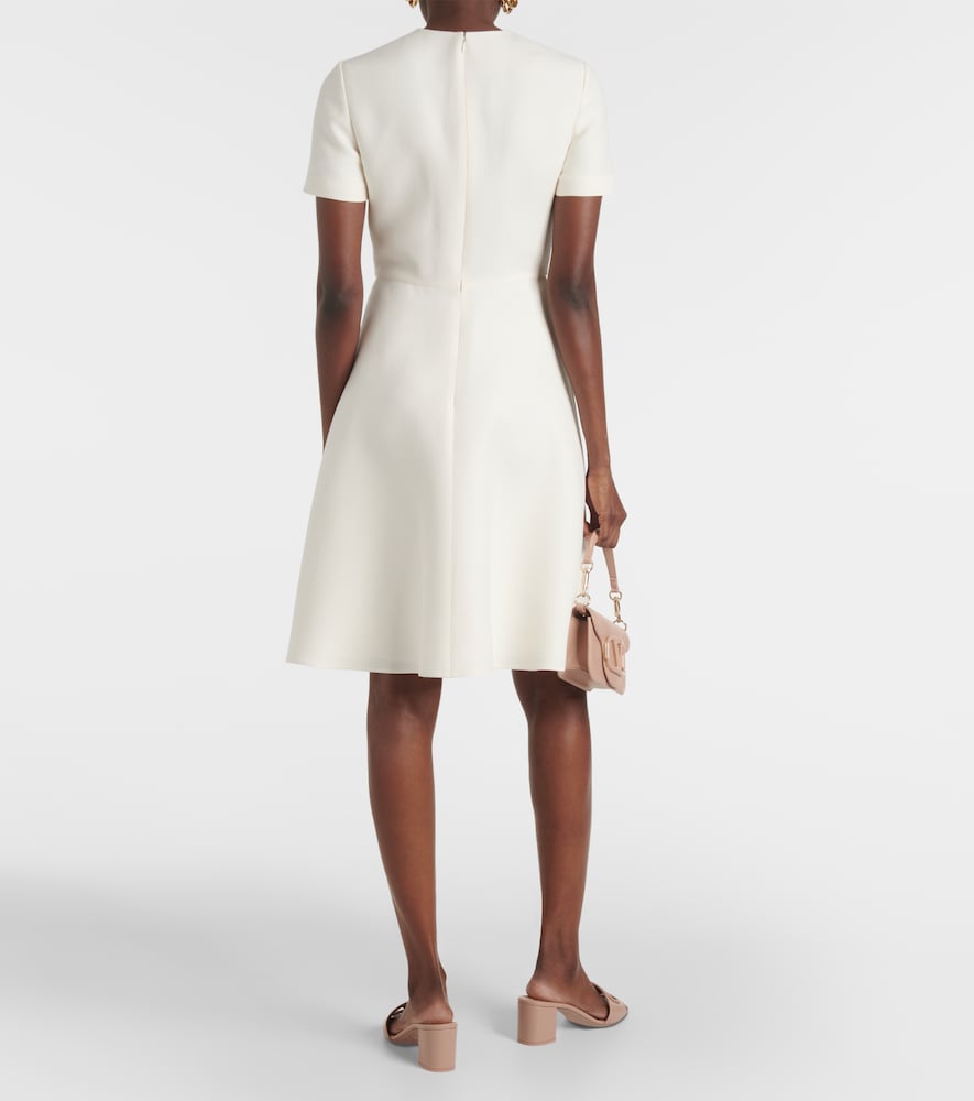  Valentino Valentino Wool And Silk Minidress 