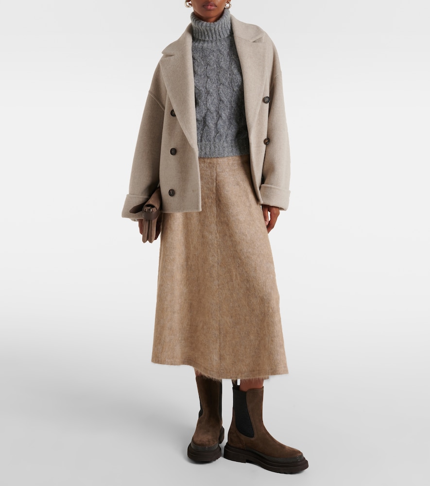  Brunello Cucinelli Brunello Cucinelli Midirock Aus Einem Wollgemisch 