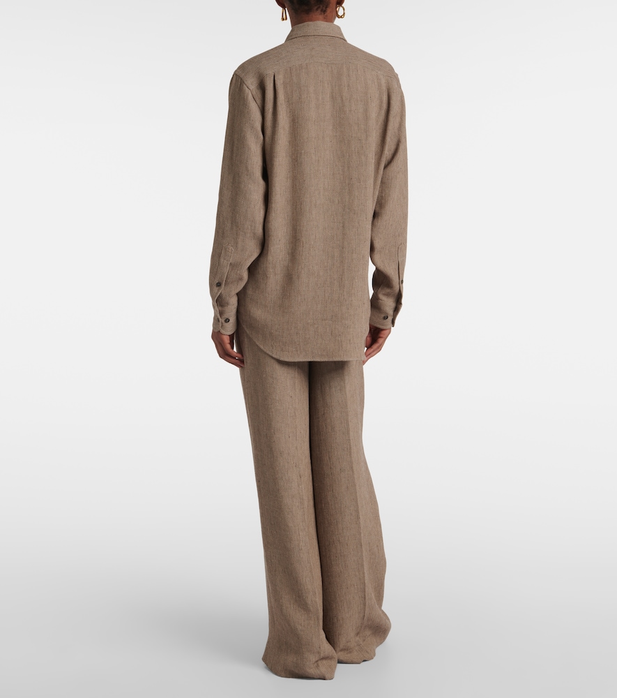  Loro Piana Loro Piana Hemd André Aus Leinen-crêpe 