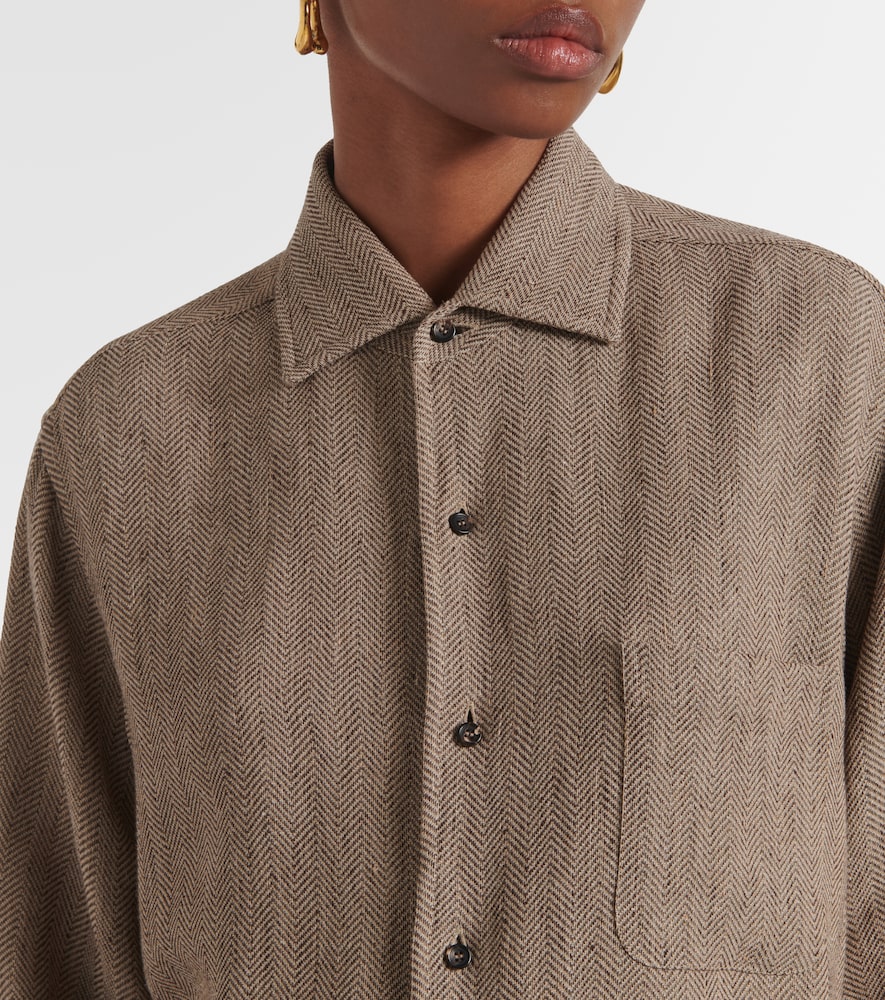  Loro Piana Loro Piana Hemd André Aus Leinen-crêpe 