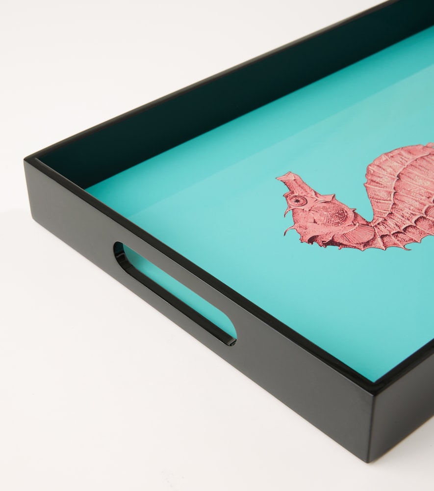  Les-ottomans Les-ottomans Seahorse Lacquered Wooden Tray 