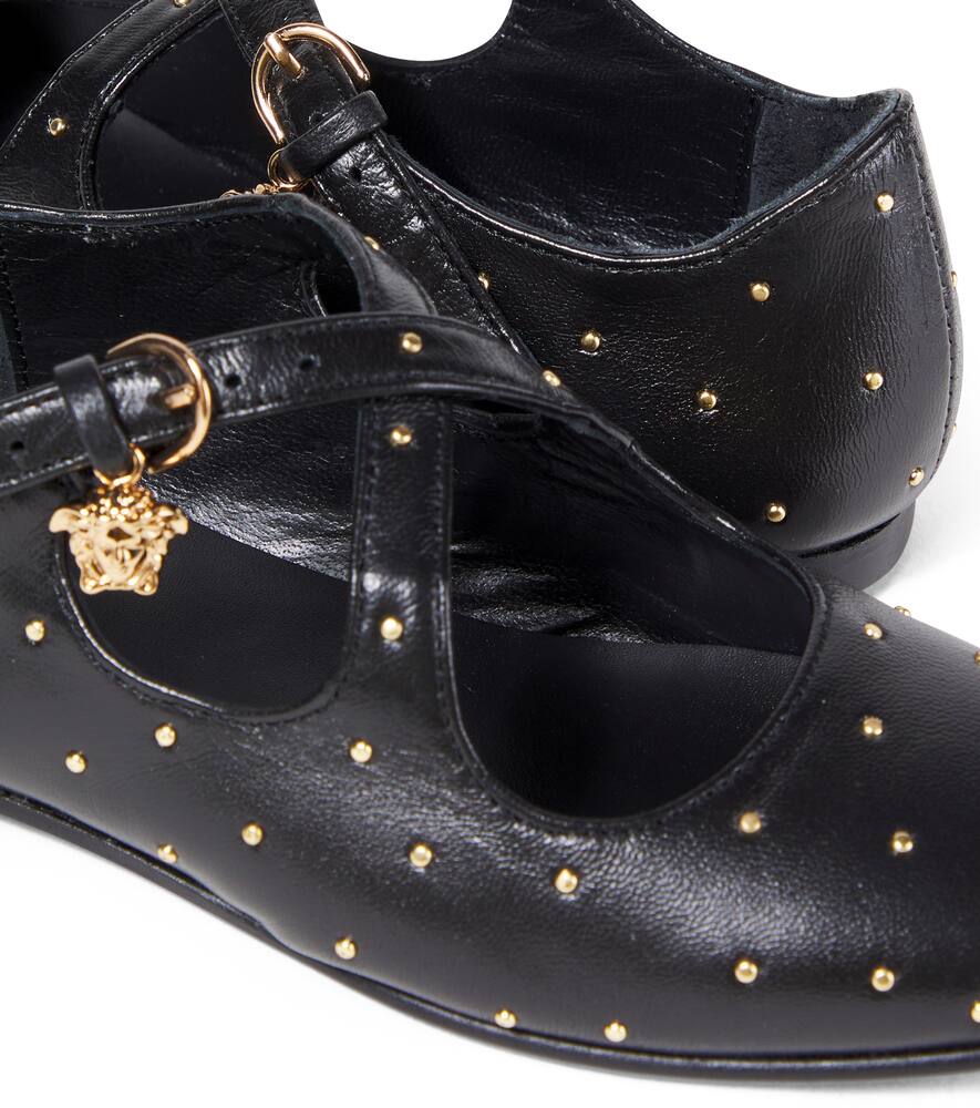Versace Medusa Studded Casual Shoes In Black