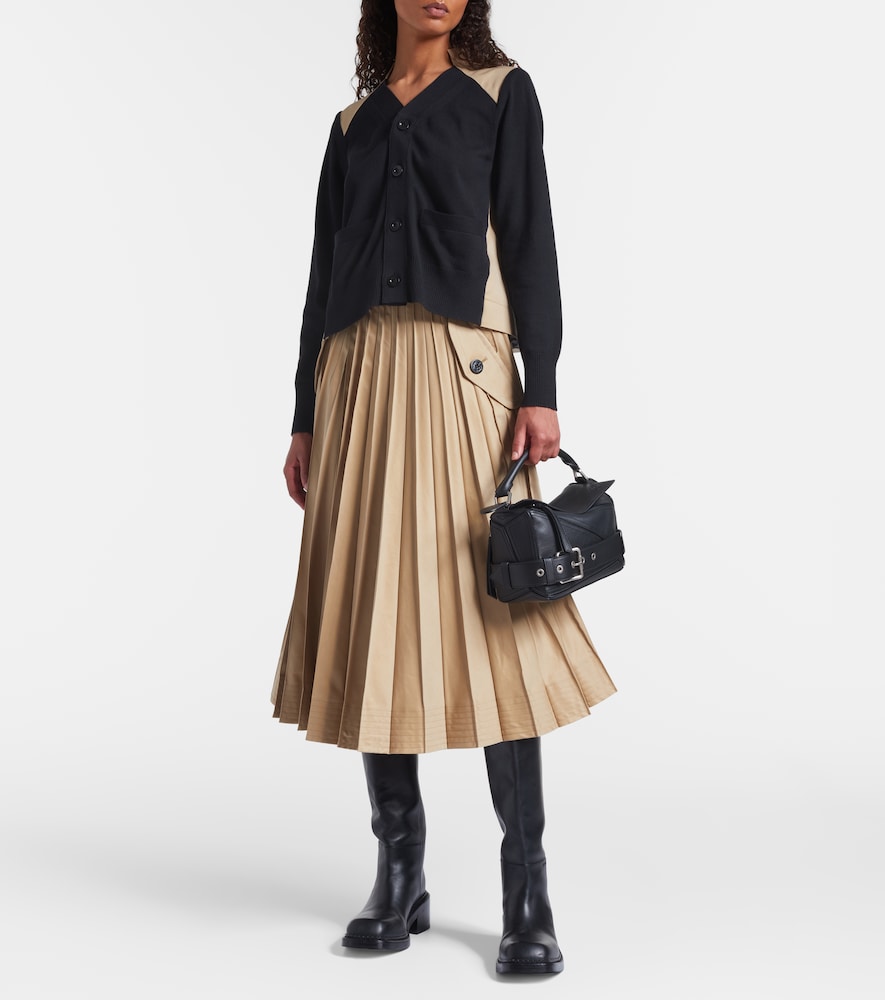  Sacai Sacai Cardigan Aus Gabardine 