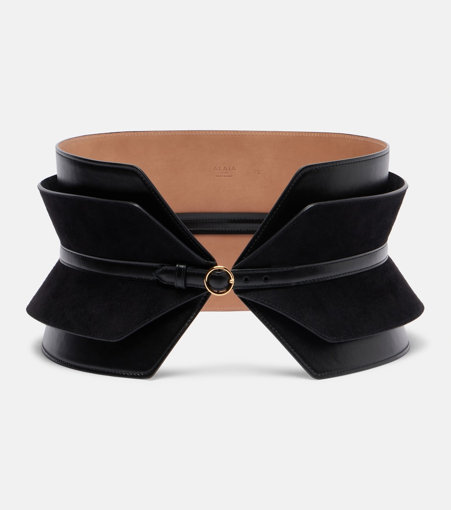 Alaia Alaïa Bustier leather and suede belt