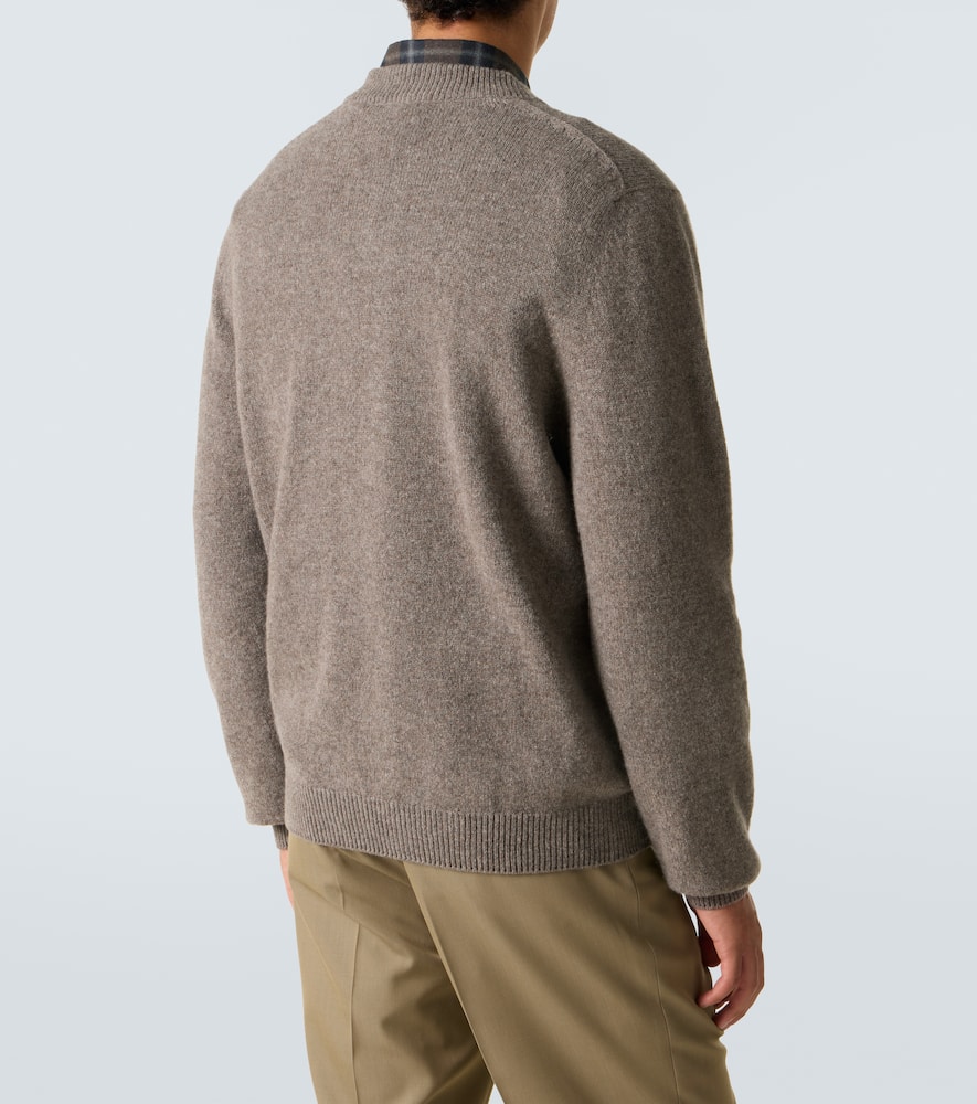 Sunspel Wool Sweater In Brown