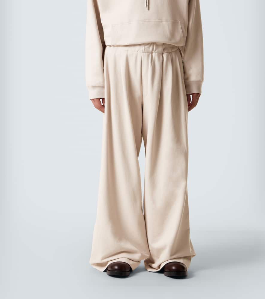Dries Van Noten Cotton Jersey Sweatpants In White
