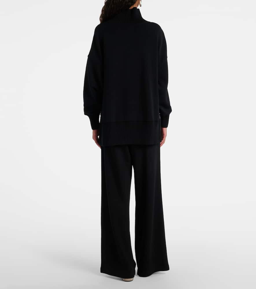 Varley Womens Black Barker High-neck Jersey Sweatshirt In Black