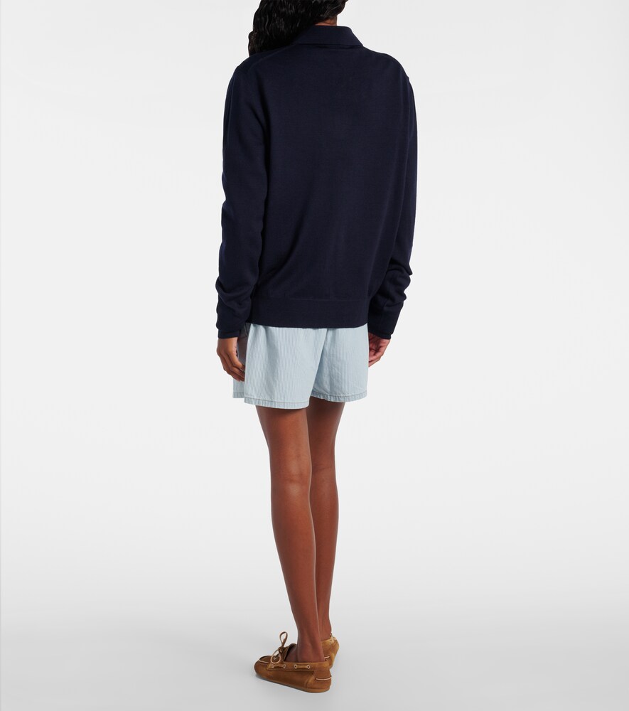  Miu Miu Miu Miu Virgin Wool Polo Sweater 