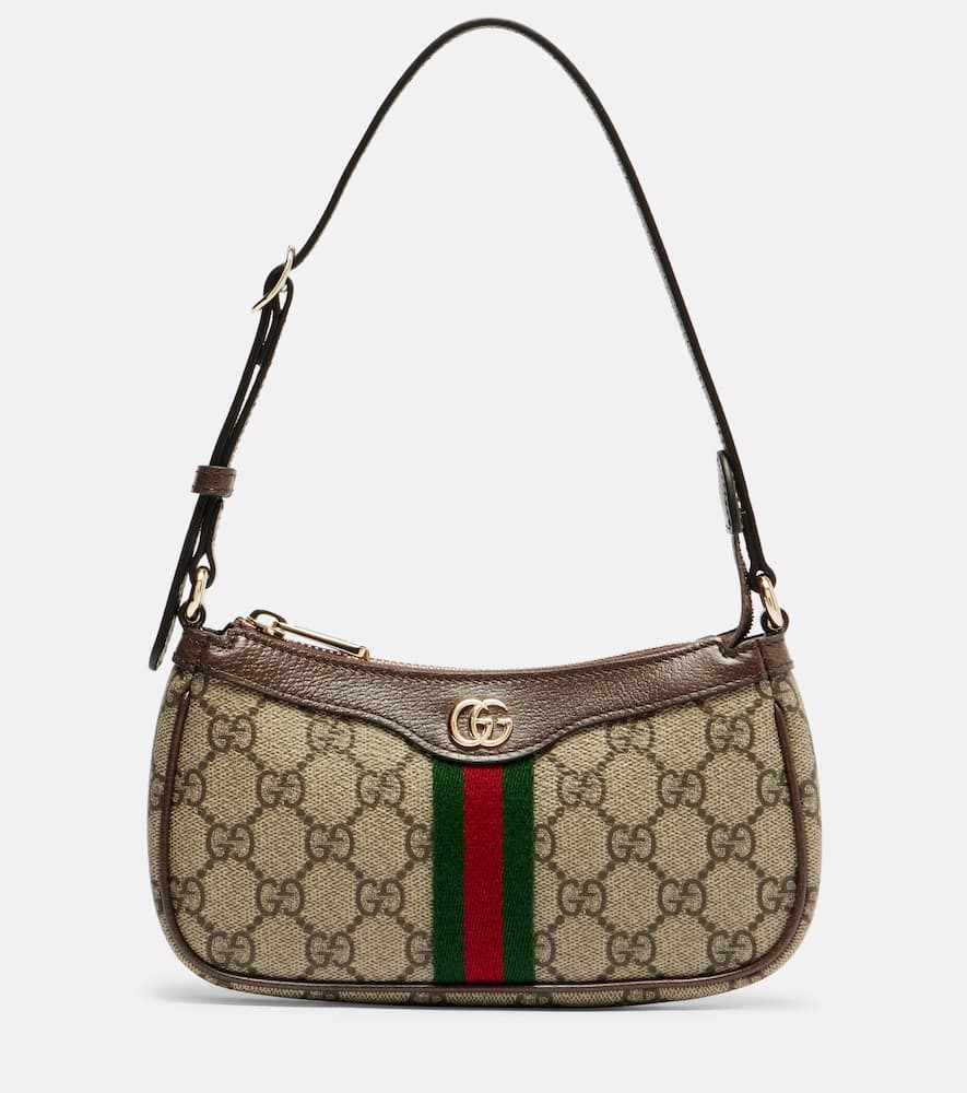 Gucci Ophidia Mini Gg Shoulder Bag In Sand