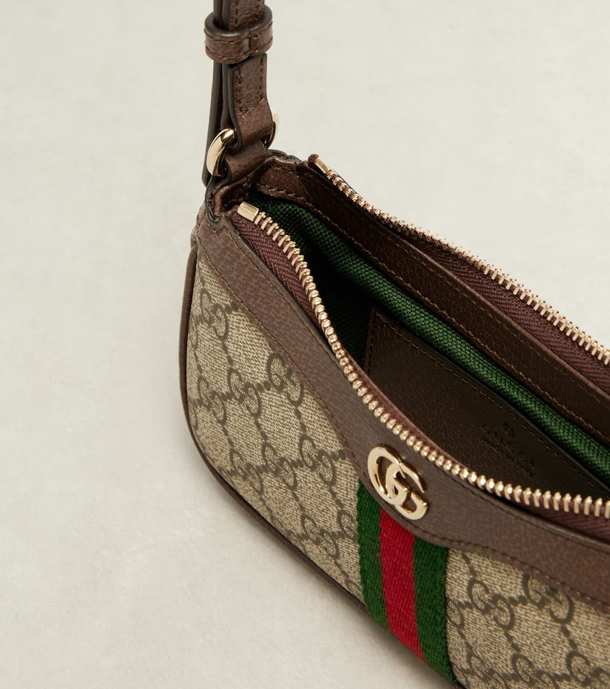 Gucci Ophidia Mini Gg Shoulder Bag In Sand