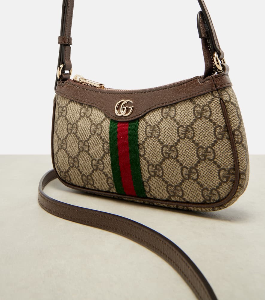 Gucci Ophidia Mini Gg Shoulder Bag In Sand