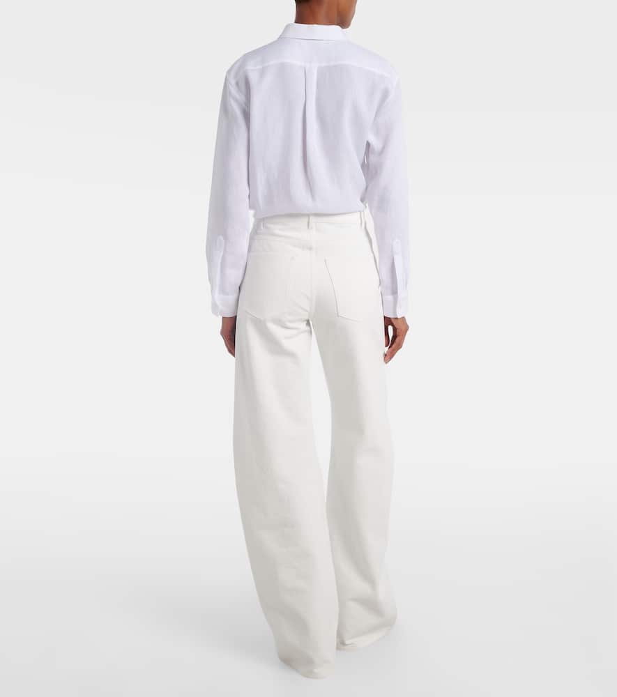 Gabriela Hearst Amoret Barrel-leg Jeans In White