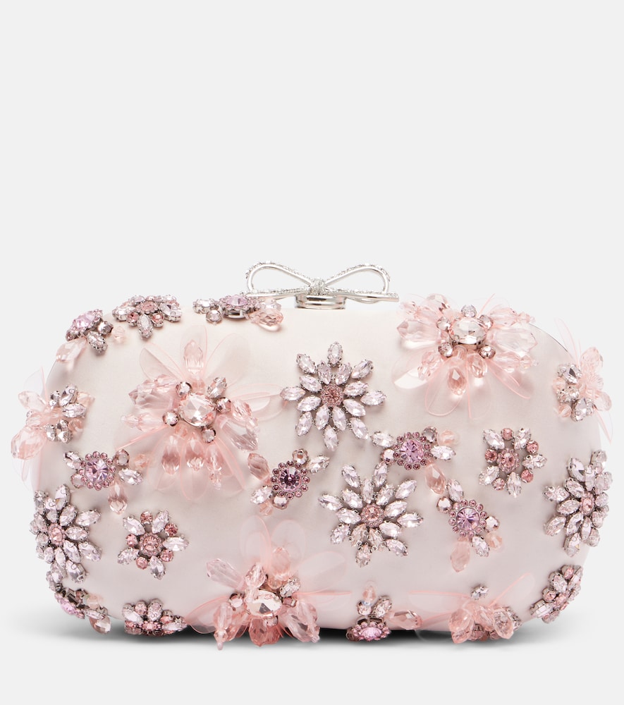Self-Portrait Pochette en satin cristaux 408 €