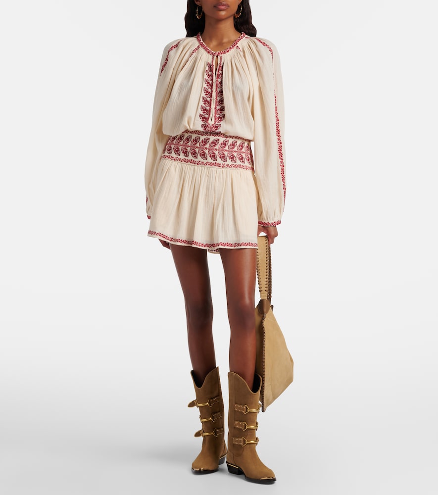  Marant Etoile Marant Etoile Bestickte Bluse Lena Aus Baumwolle 