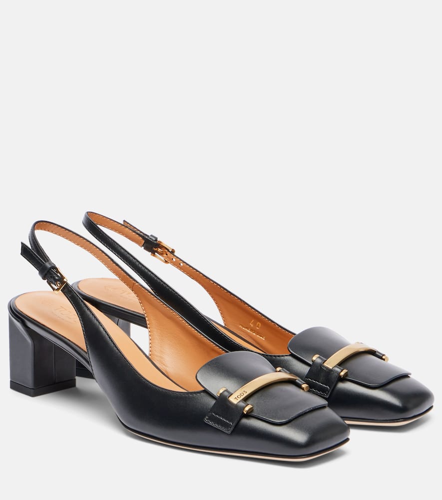 Pumps slingback 50 in pelle