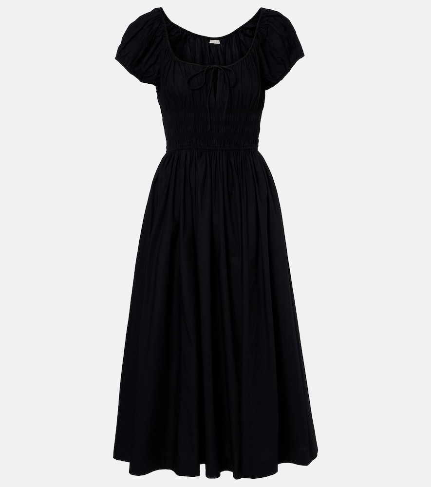 Doen Dôen Quinn gathered cotton midi dress
