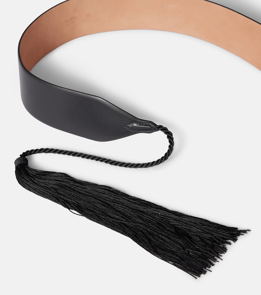  Alaia Alaia Tassel-trimmed Leather Belt 