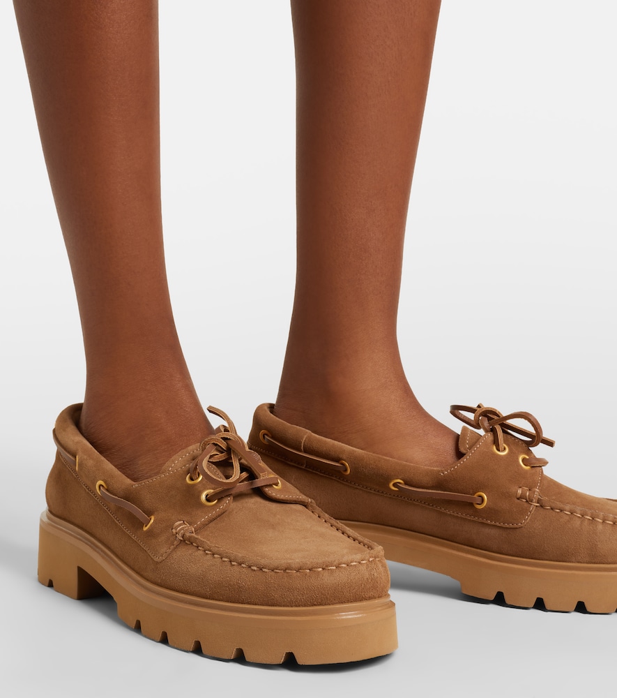 Gianvito Rossi Olonne suede boat shoes