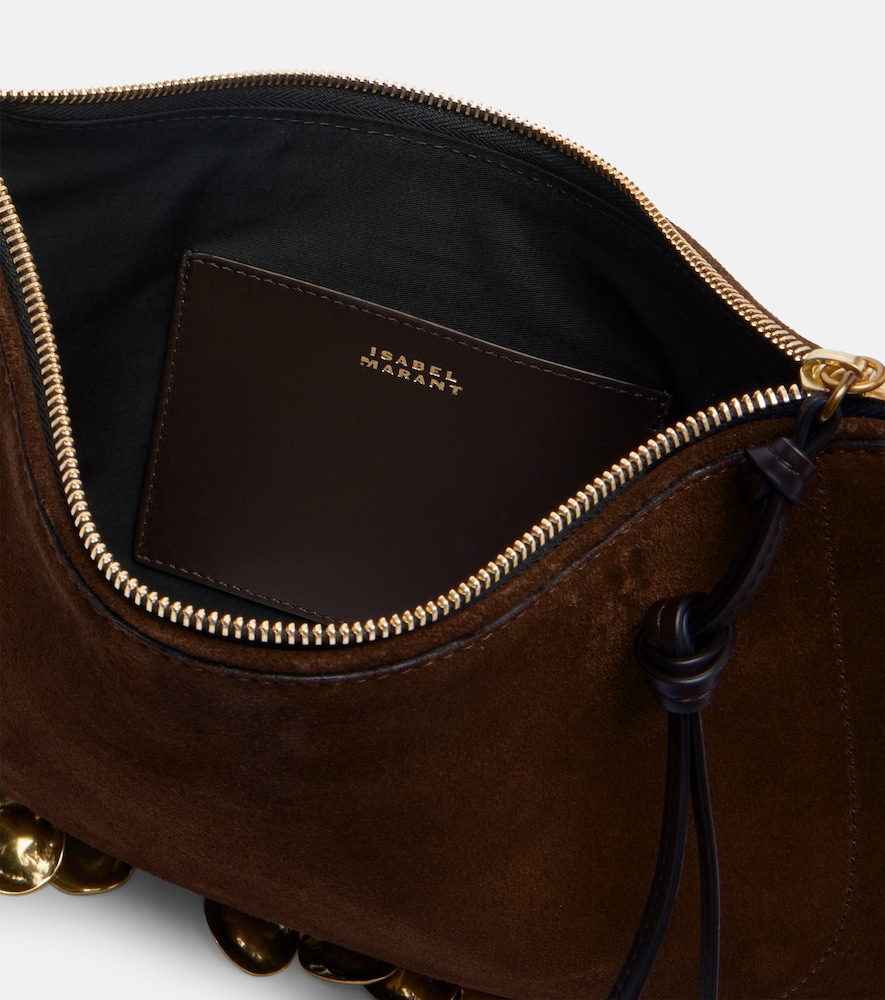  Isabel Marant Isabel Marant Schultertasche Oskan Soft Small Aus Veloursleder 