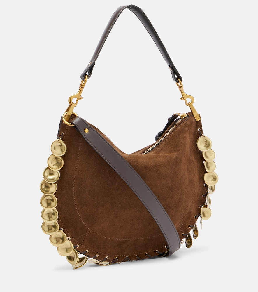  Isabel Marant Isabel Marant Schultertasche Oskan Soft Small Aus Veloursleder 