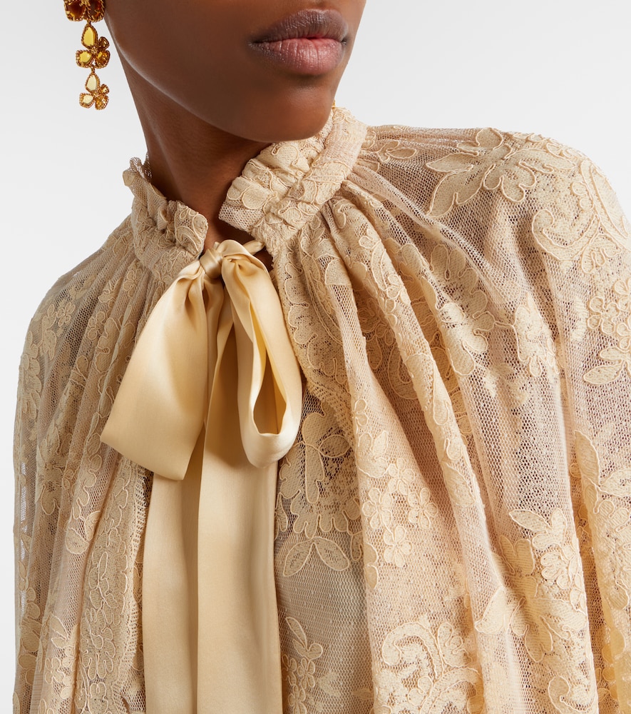  Zimmermann Zimmermann Como Silk-trimmed Lace Cape 