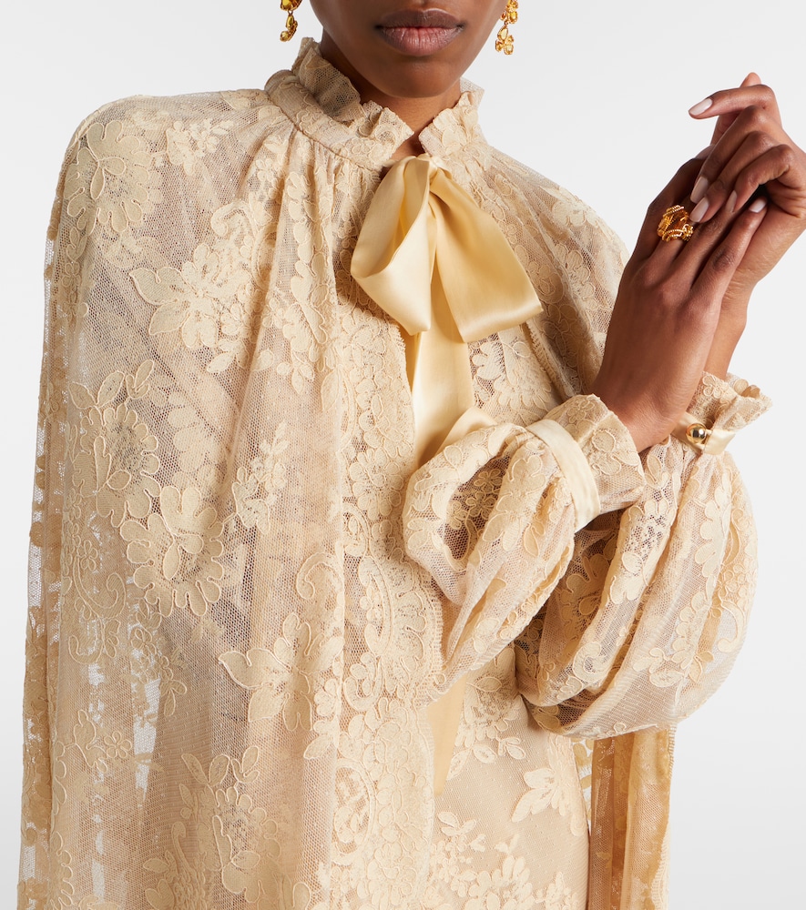  Zimmermann Zimmermann Como Silk-trimmed Lace Cape 
