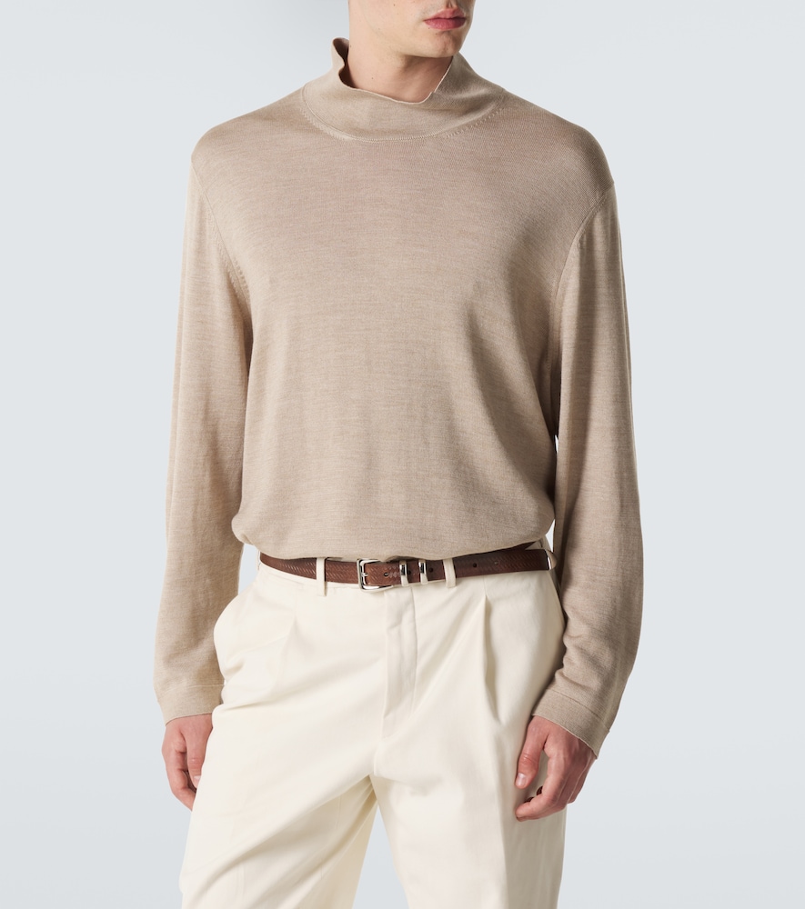 Stòffa Wool And Silk Turtleneck Sweater