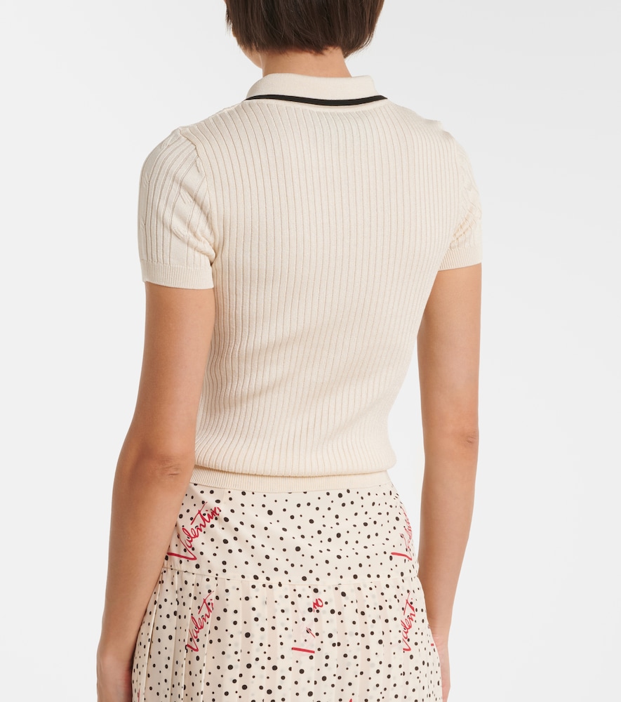 Garavani Logo Cotton-Blend Top