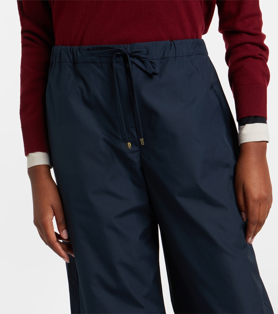  's Max Mara 's Max Mara Weite Cropped-hose Aus Baumwolle 