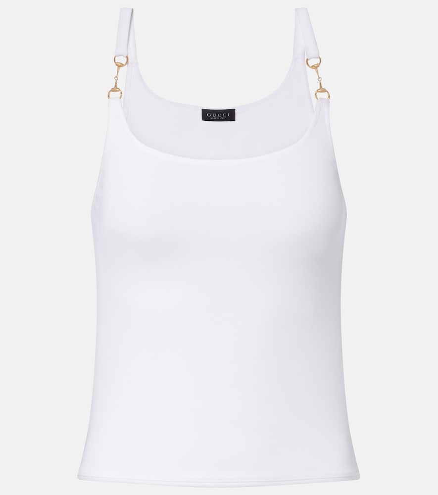 Top in jersey con morsetto