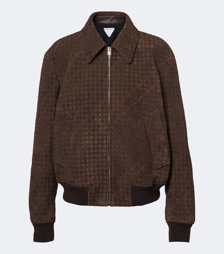 Bottega Veneta Blouson en daim Intrecciato