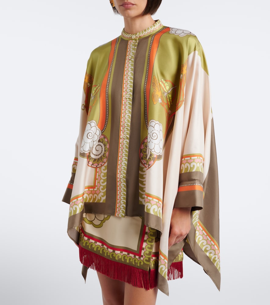 Foulard Printed Silk Twill Shirt