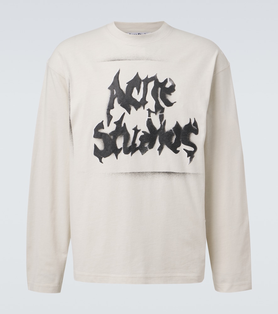 Acne Studios Logo cotton-blend jersey T-shirt