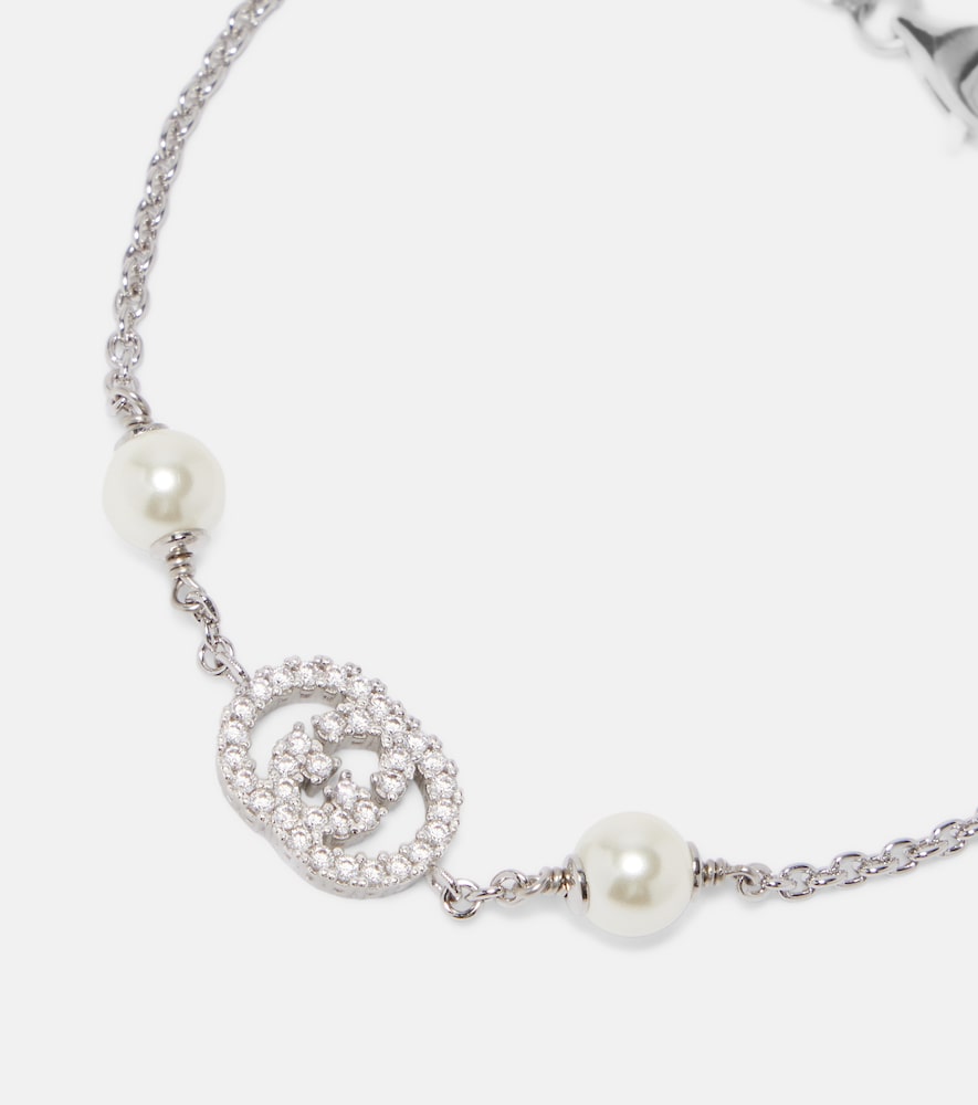  Gucci Gucci Interlocking G Embellished Chain Bracelet 