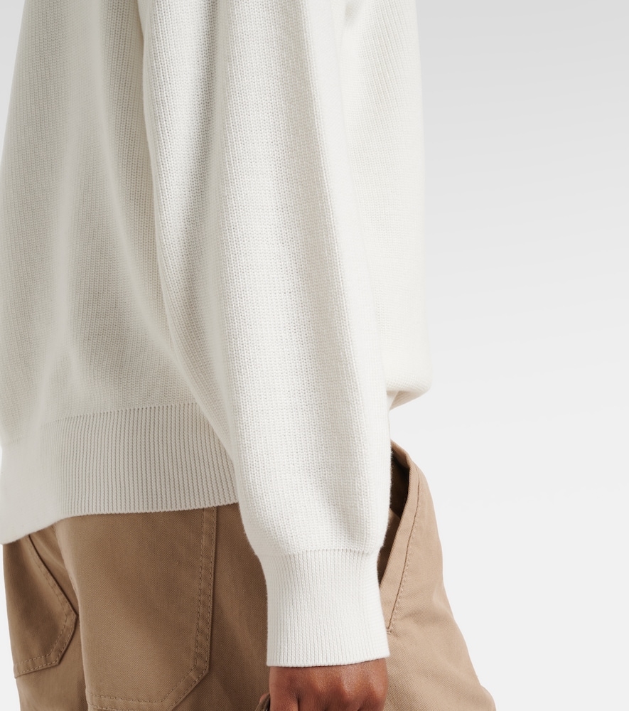  Brunello Cucinelli Brunello Cucinelli Jersey Oversized De Algodón Con Cuentas Monili 