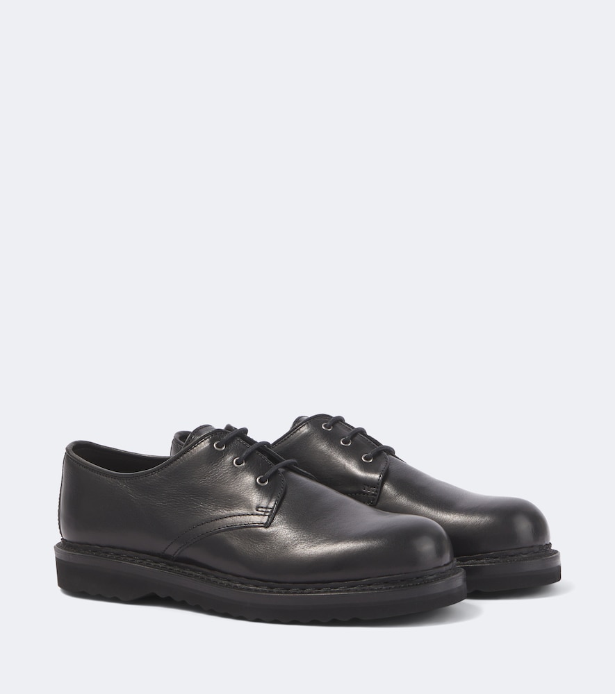 Schnürschuhe Trampler aus Leder
