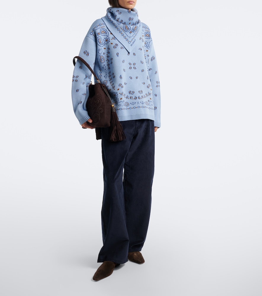Bandana Jacquard Virgin Sweater