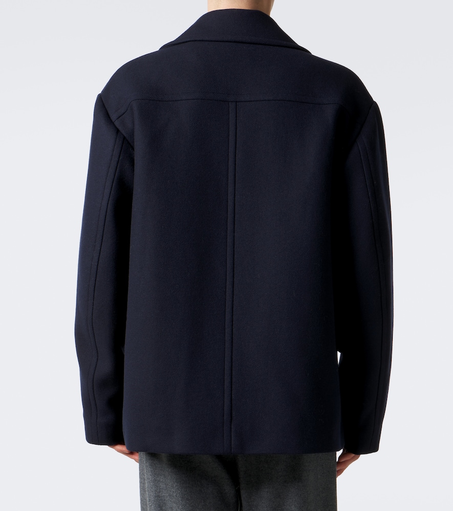 Double-Breasted Wool-Blend Jacket