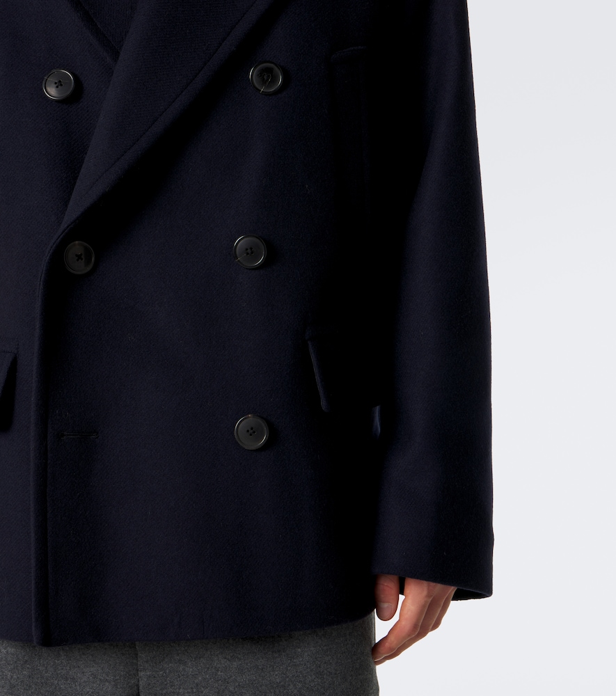 Double-Breasted Wool-Blend Jacket