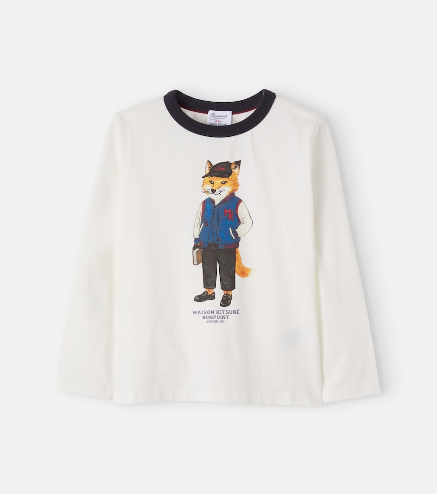 X Maison Kitsuné Bedrucktes T-Shirt