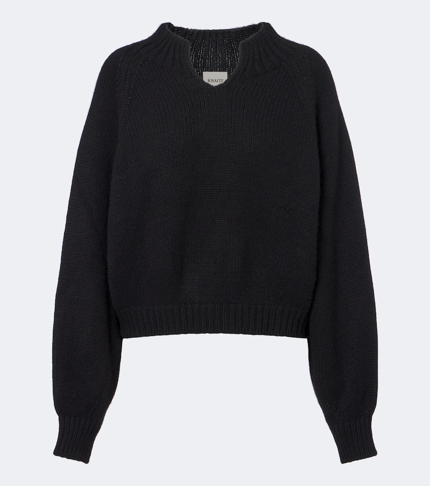 Pullover cropped in cashmere