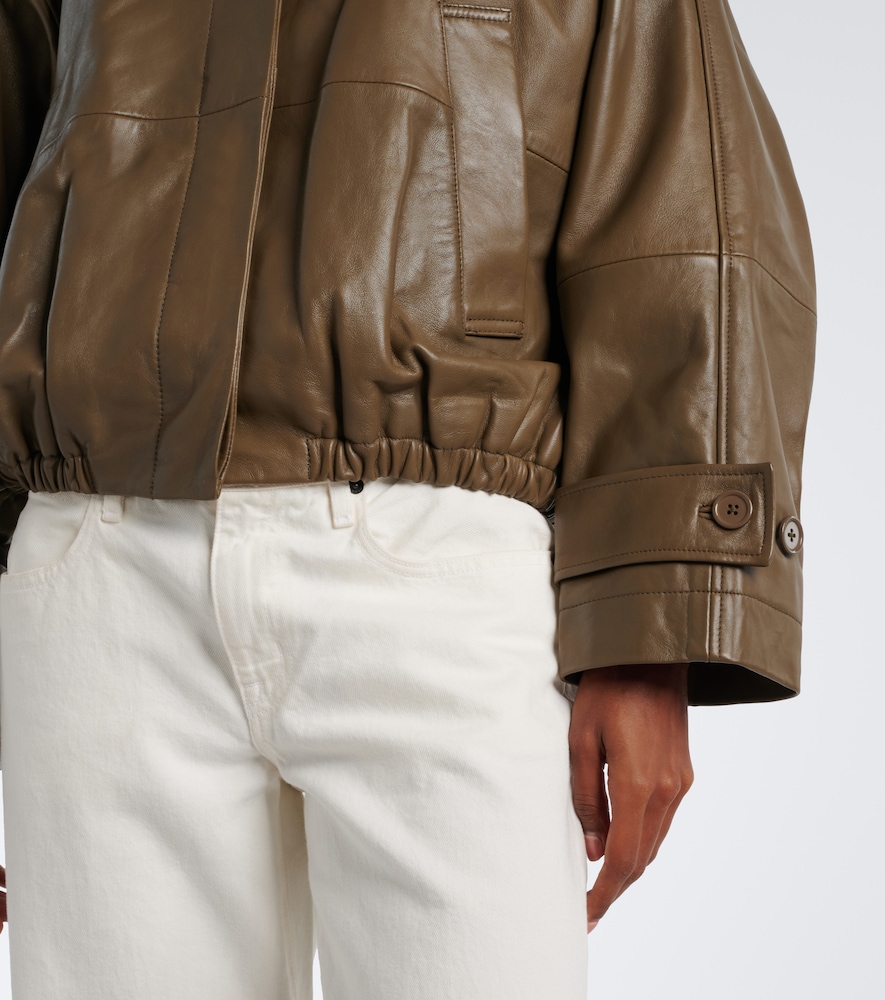 Róhe Leather Blouson Jacket