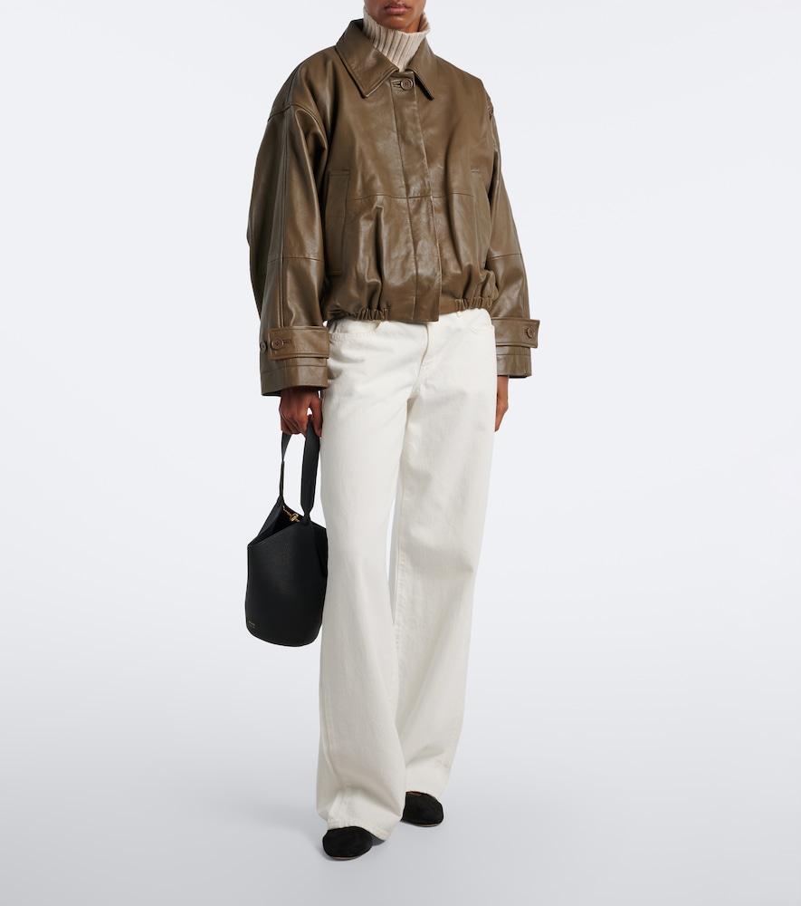 Róhe Leather Blouson Jacket