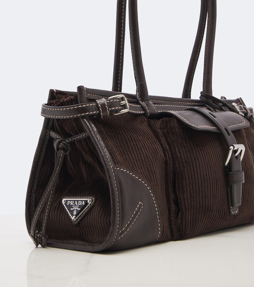 Prada Bonnie Medium Corduroy Shoulder Bag