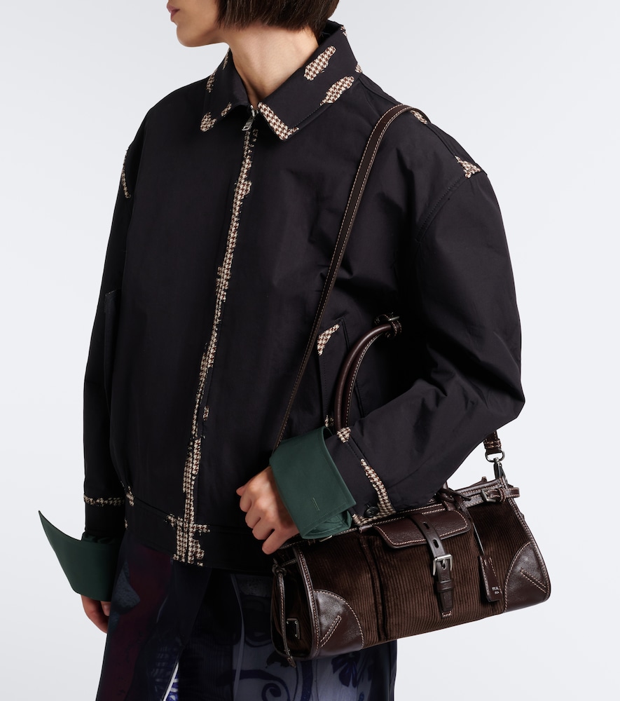 Prada Bonnie Medium Corduroy Shoulder Bag