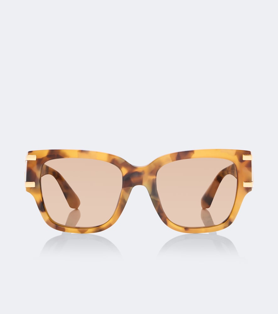 Dolce & Gabbana Dg Griffe Square Sunglasses In Brown