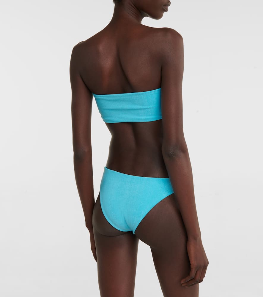Jade Swim All Around Terry Bandeau Bikini Top In Bahama Mama Terry